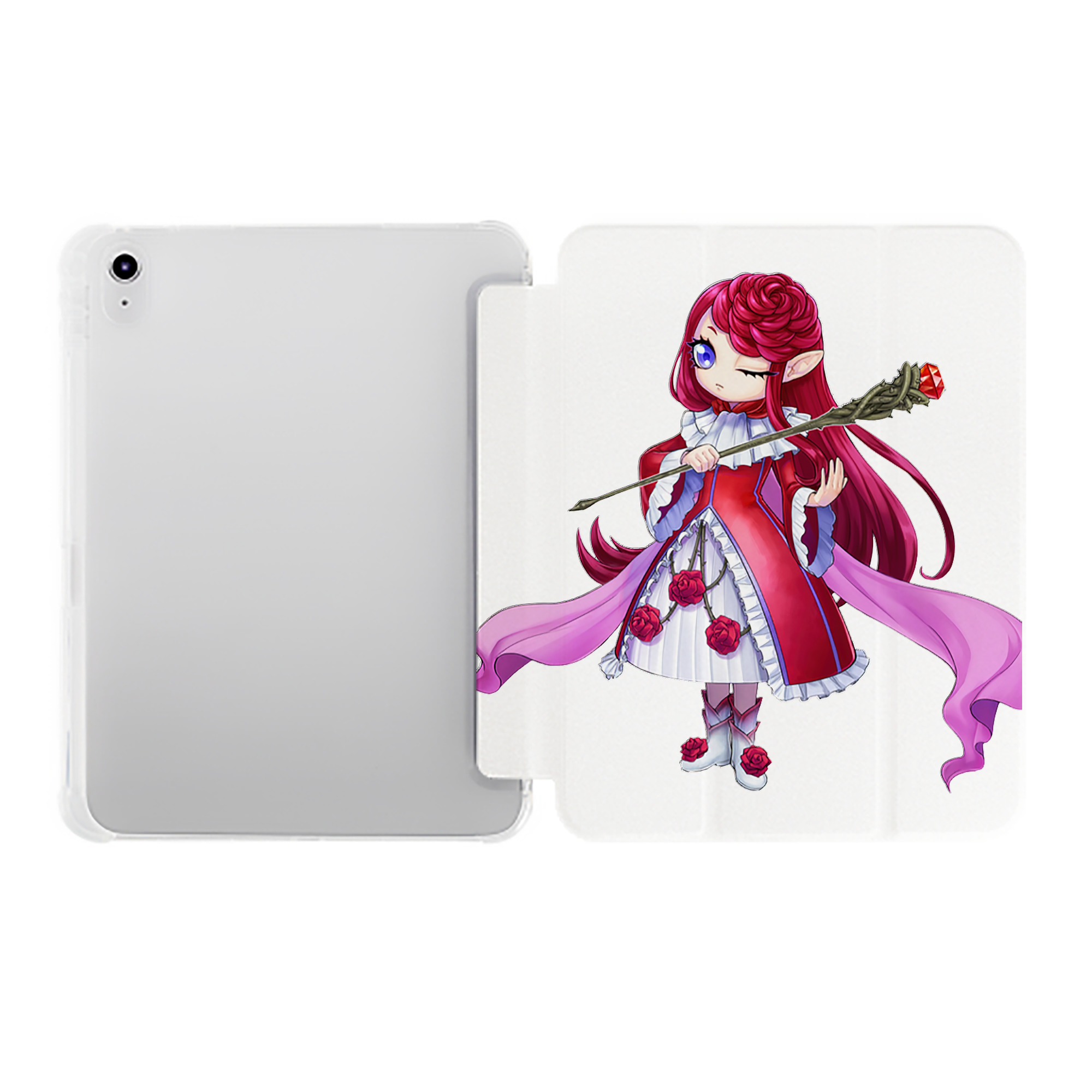 （画像用） 遊☆戯☆王 Yu-Gi-Oh! IPad ケース ペン収納付き 三つ折りスタンド PUレザー×シリコン 対応機種9.5/10.5/10.9インチ